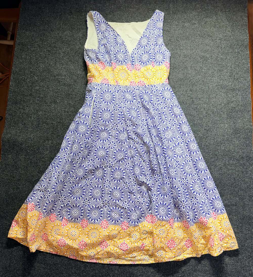 Boden Floral Print Halter Maxi Dress 4P